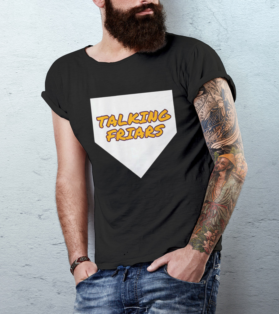 Talking Friars 2026 Baseball Home Plate Marker T-Shirt