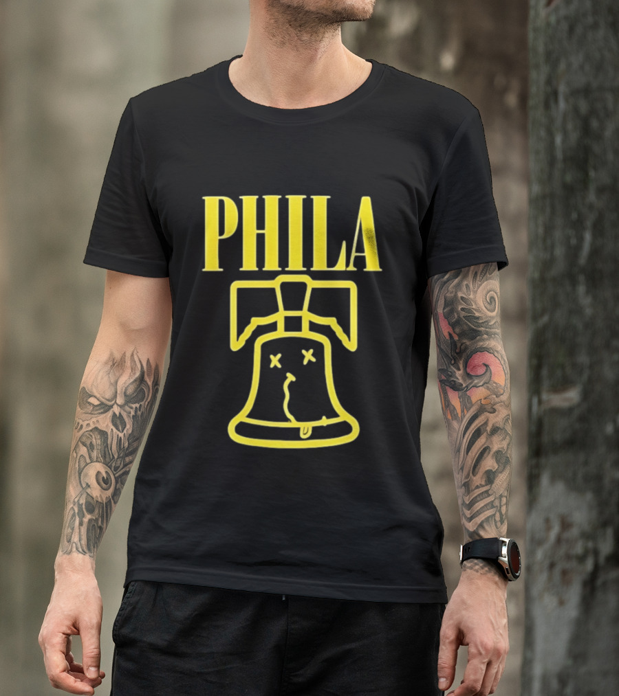 Phila Liberty Bell Icon With Smells Like Philly Spirit T-Shirt