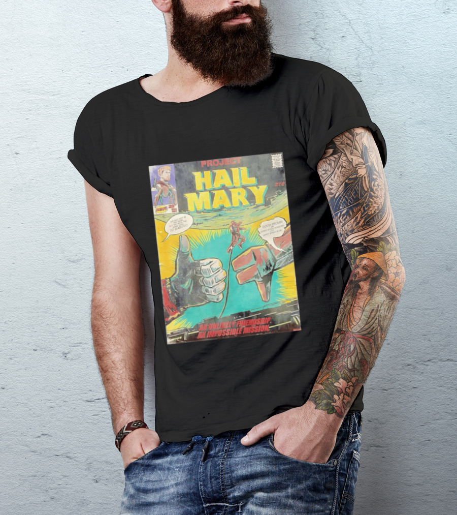 Project Hail Mary Comic Cover An Unlikely Friendship An Impossible Mission T-Shirt
