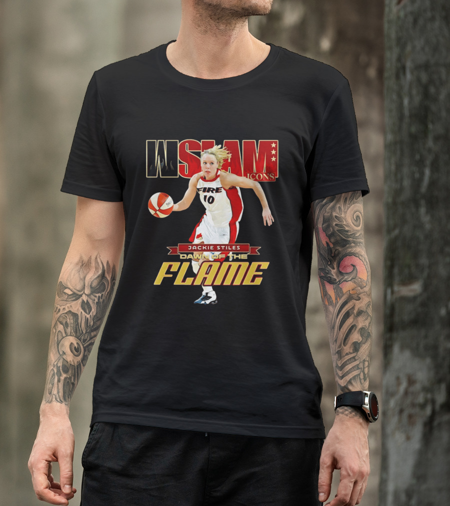 WSlam Icons Jackie Stiles Fire Dawn Of The Flame T-Shirt