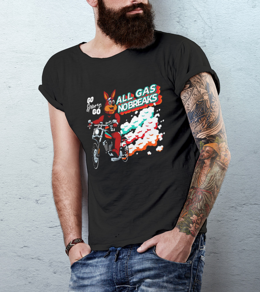 San Antonio Spurs Coyote Go Spurs Go All Gas No Breaks T-Shirt