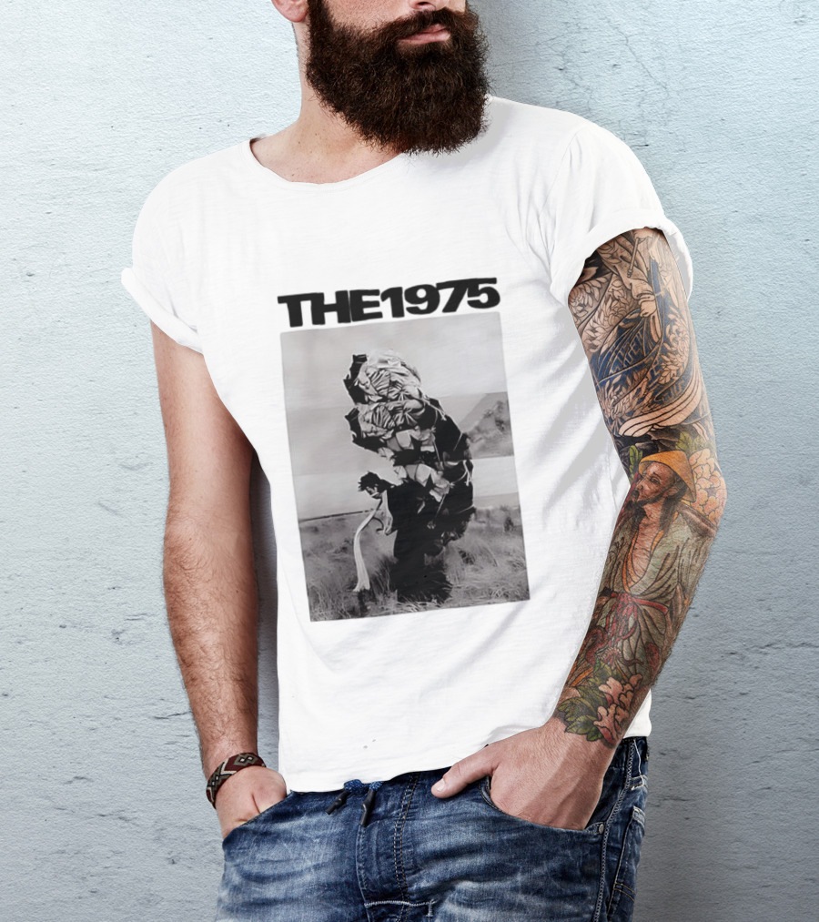 The 1975 Abstract Monochrome Figure And Floral Compilation T-Shirt