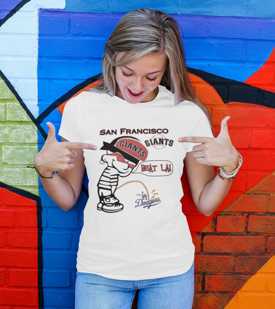 San Francisco Giants Beat LA Dodgers Peanuts T-Shirt