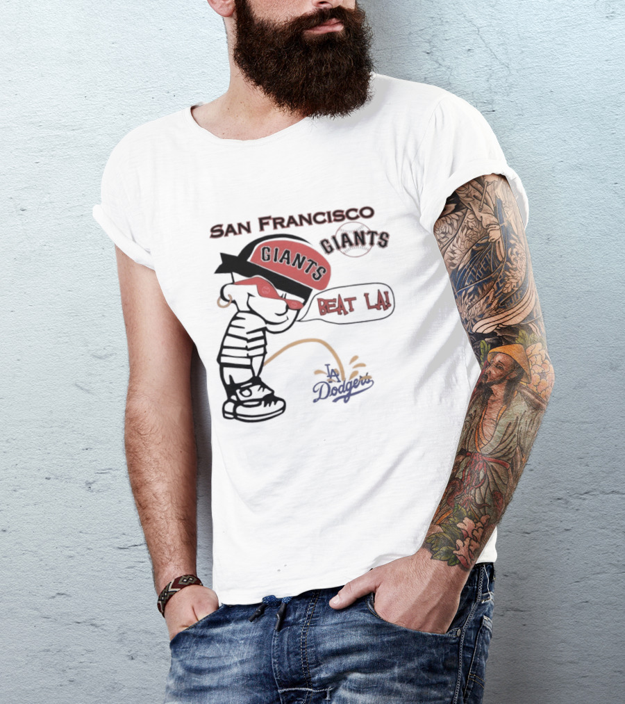 San Francisco Giants Beat LA Dodgers Peanuts T-Shirt