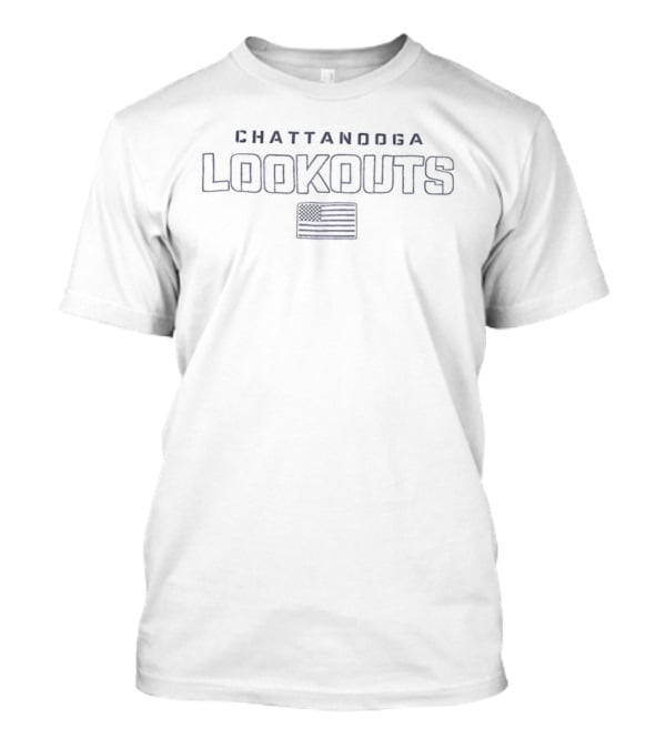 Chattanooga Lookouts Stars And Stripes American Flag T-Shirt
