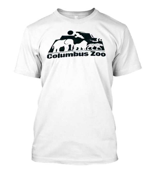 Columbus Zoo Elephant Lion Leopard Scenery T-Shirt