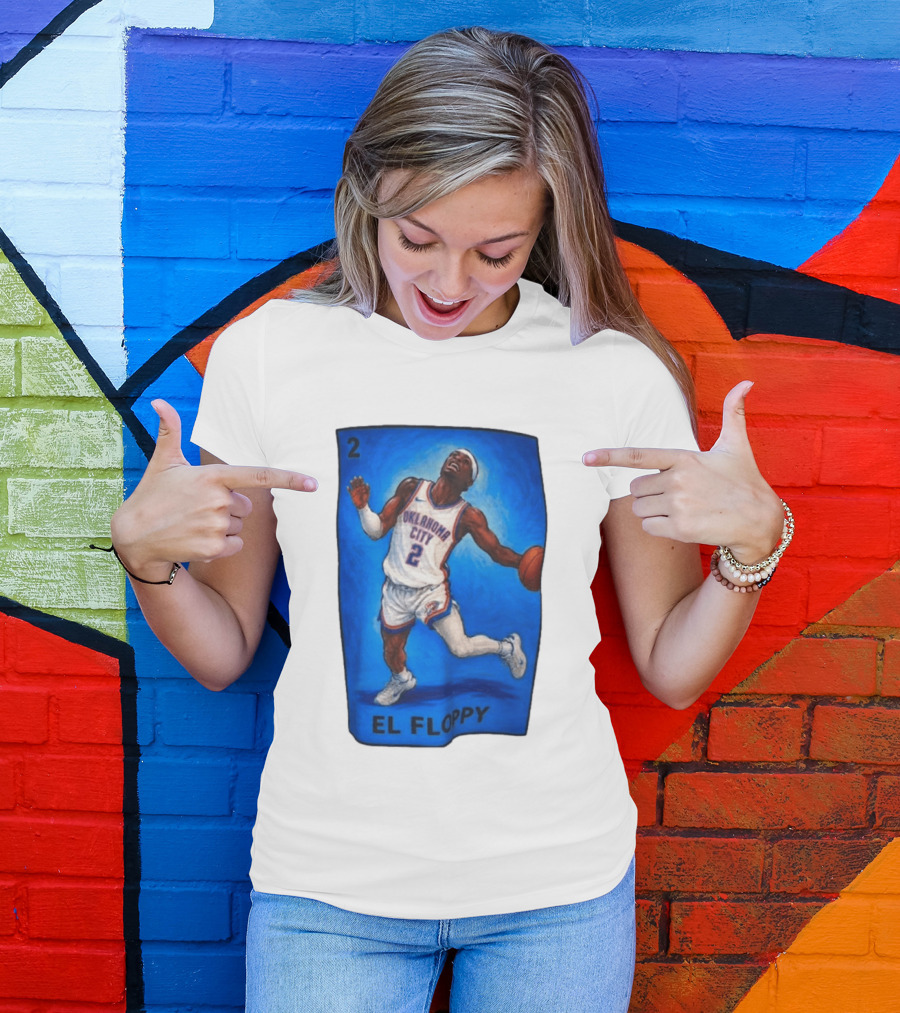 Shai Gilgeous Alexander Oklahoma City 2 El Floppy Basketball T-Shirt