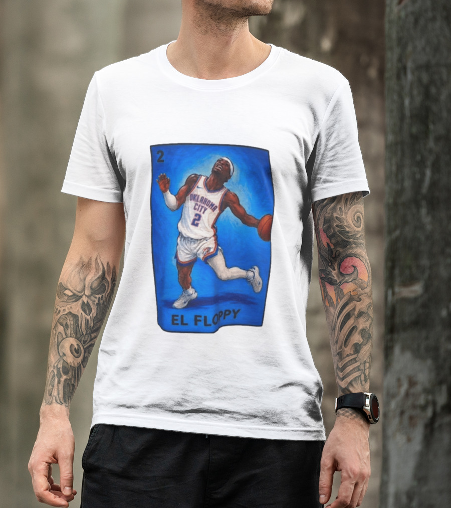 Shai Gilgeous Alexander Oklahoma City 2 El Floppy Basketball T-Shirt