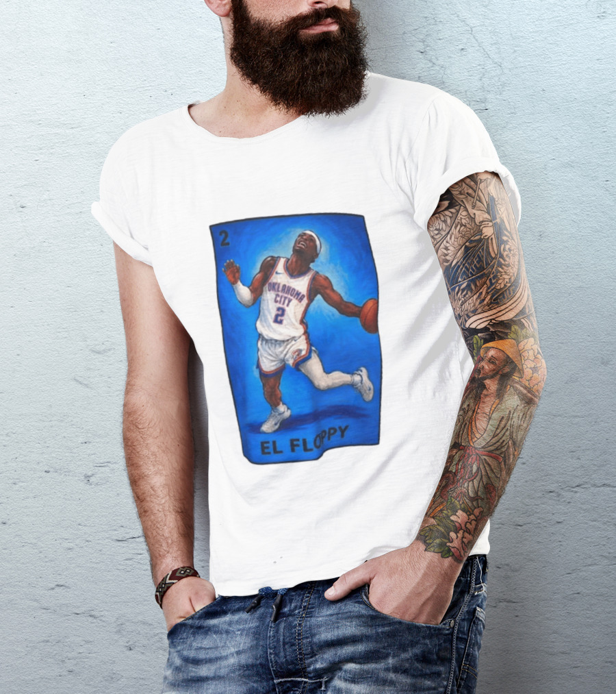 Shai Gilgeous Alexander Oklahoma City 2 El Floppy Basketball T-Shirt