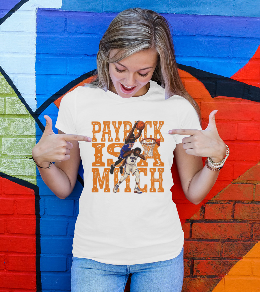 Payback Is A Mitch Joel Embiid Vs Mitchell Robinson New York Knicks 76ers Dunk T-Shirt