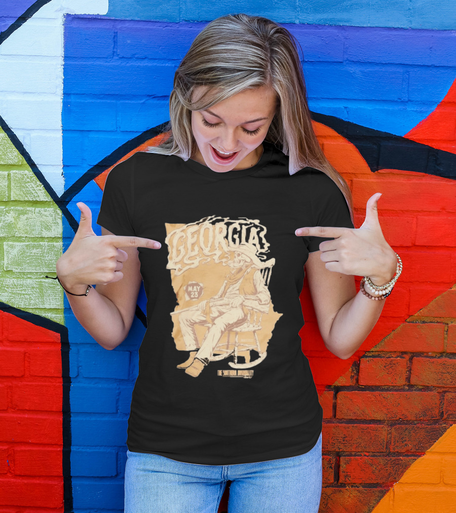 Georgia Skeleton Cowboy Southern Hospitality Tour May 23 MMXXVI T-Shirt