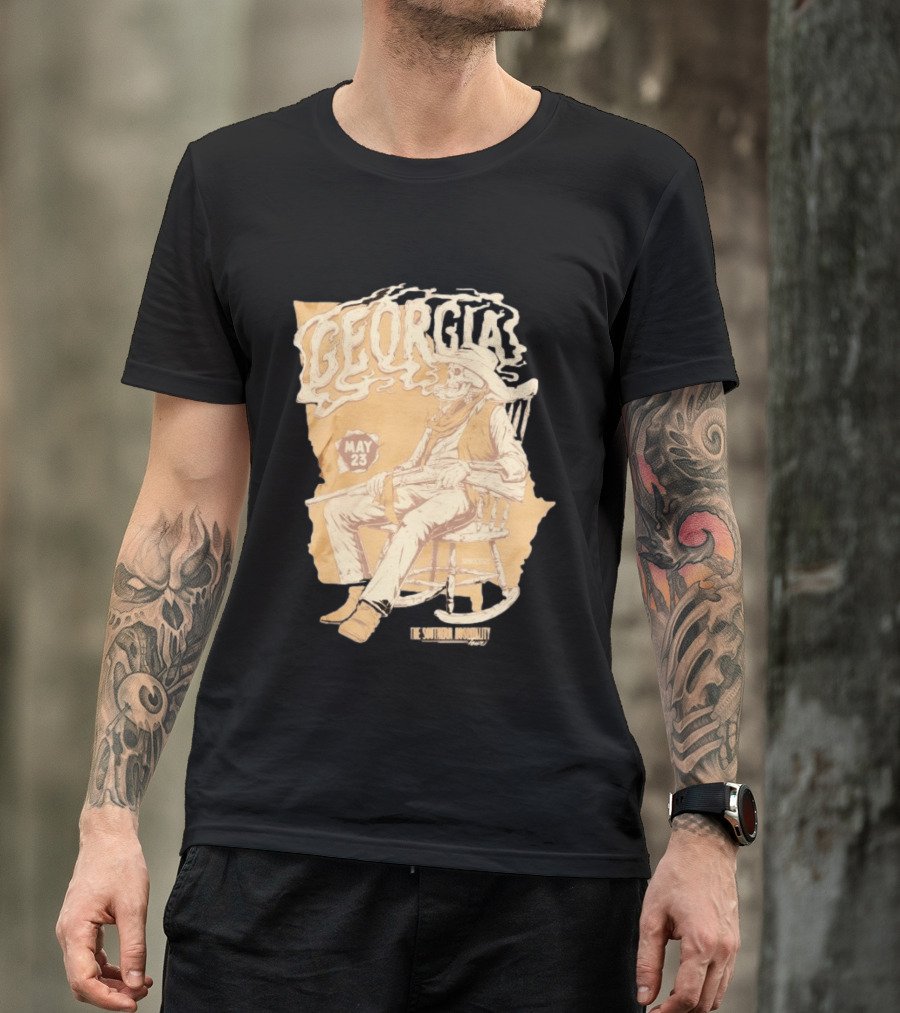 Georgia Skeleton Cowboy Southern Hospitality Tour May 23 MMXXVI T-Shirt