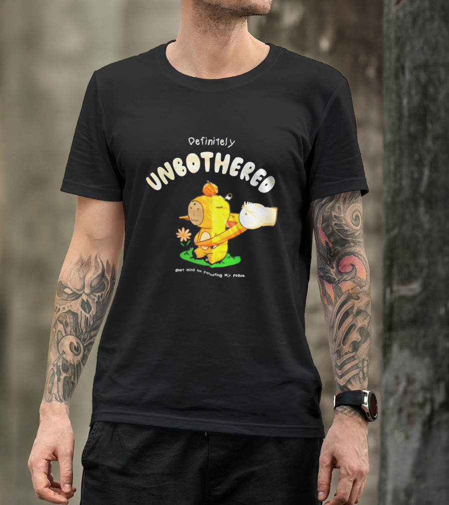 Capybara Definitely Unbothered Don't Mind Me Protecting My Peace T-Shirt