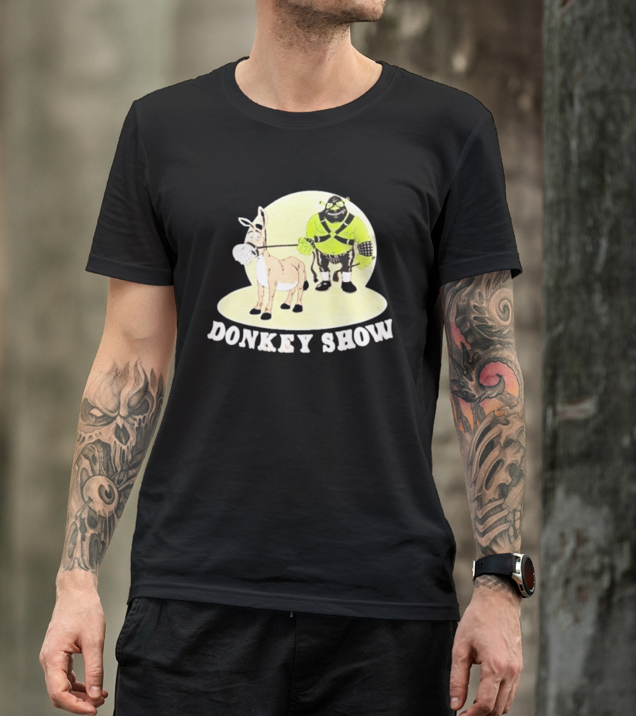 Shrek Gimp Donkey Show Leash T-Shirt