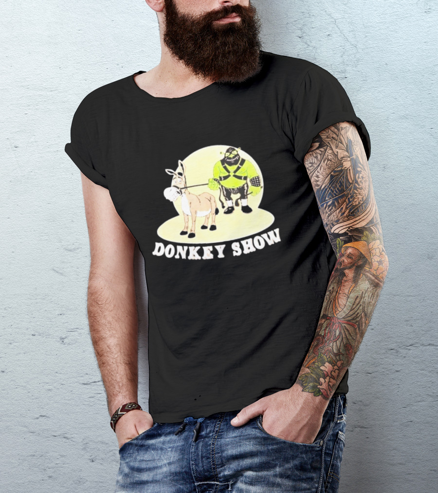 Shrek Gimp Donkey Show Leash T-Shirt