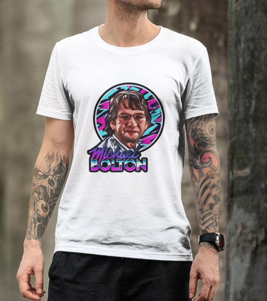 Michael Bolton 80s Aesthetic Office Humor T-Shirt