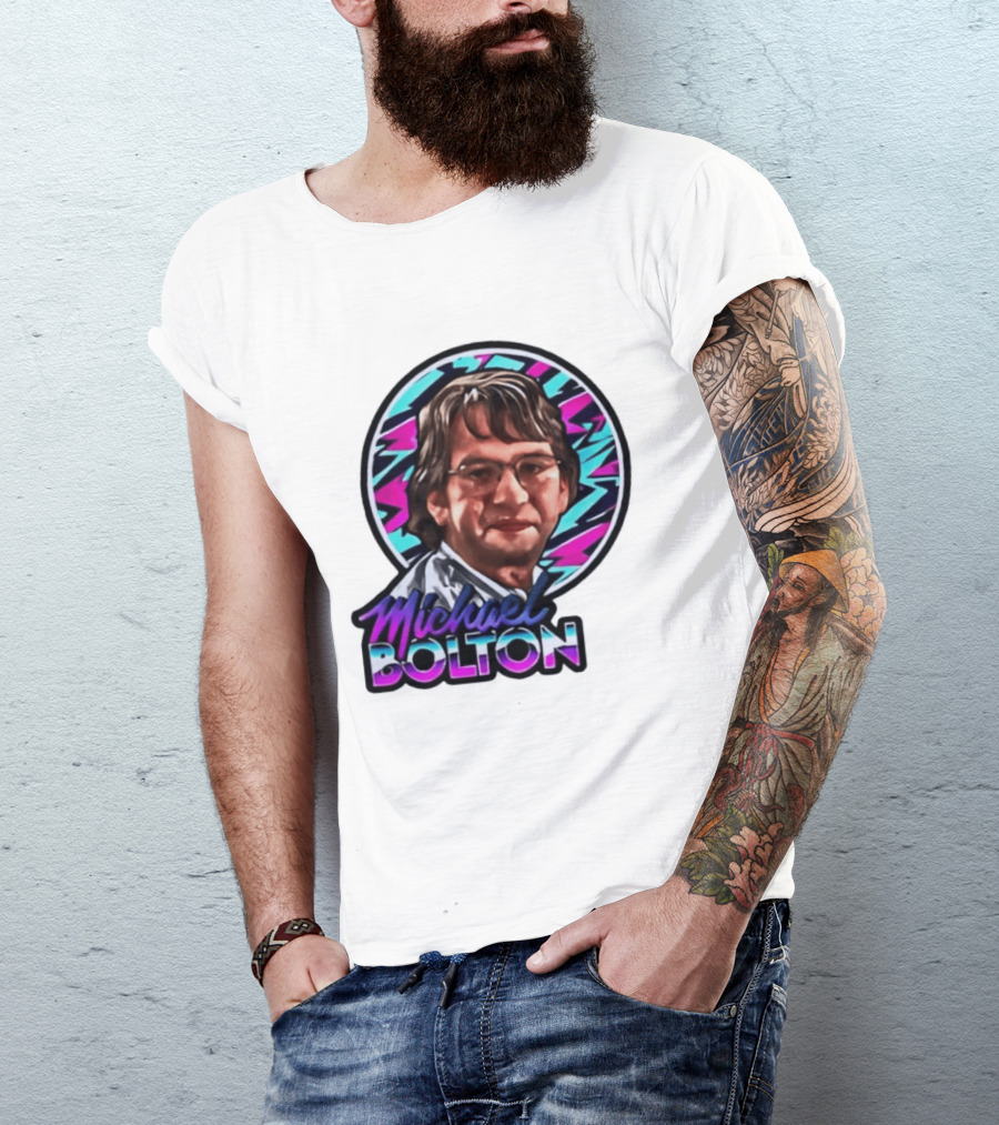 Michael Bolton 80s Aesthetic Office Humor T-Shirt