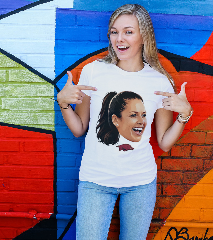 Arkansas Razorbacks Kailey Wyckoff Caricature Sports Team Fan Spirit T-Shirt