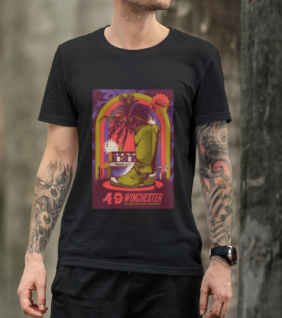 49 Winchester June 5 2026 Bottle & Cork Dewey Beach DE Special Guest Marfa T-Shirt