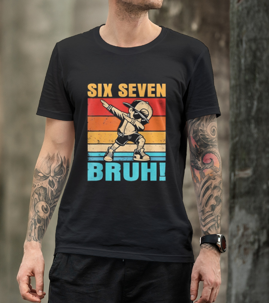 Six Seven Birthday Dab Bruh Kid T-Shirt