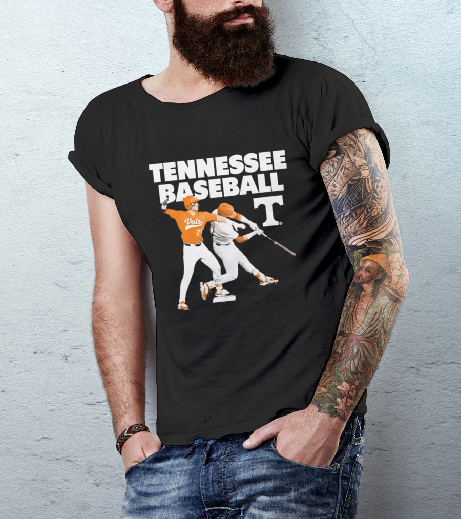 Tennessee Volunteers Baseball Vols Number 27 T-Shirt