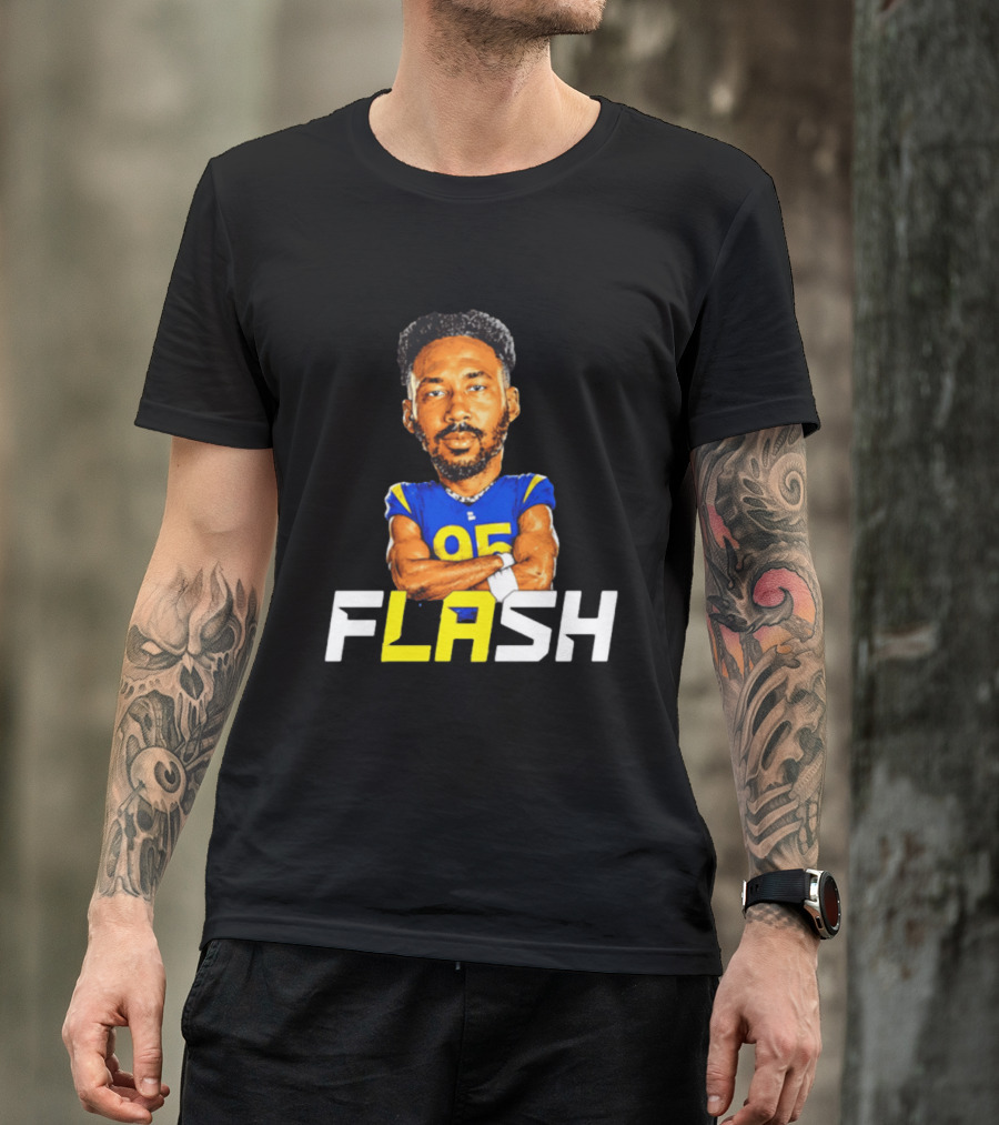 Los Angeles Rams Flash 95 Poona Ford T-Shirt