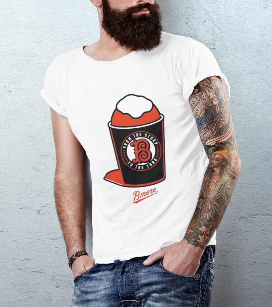 Baltimore Orioles From The Stoop To The Yard Bmore SnoCone T-Shirt
