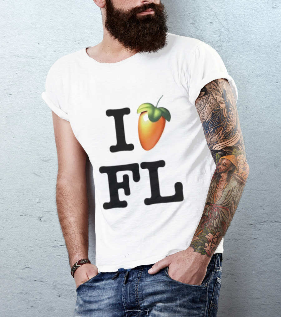 FL Studio I Love FL Logo Fruit T-Shirt