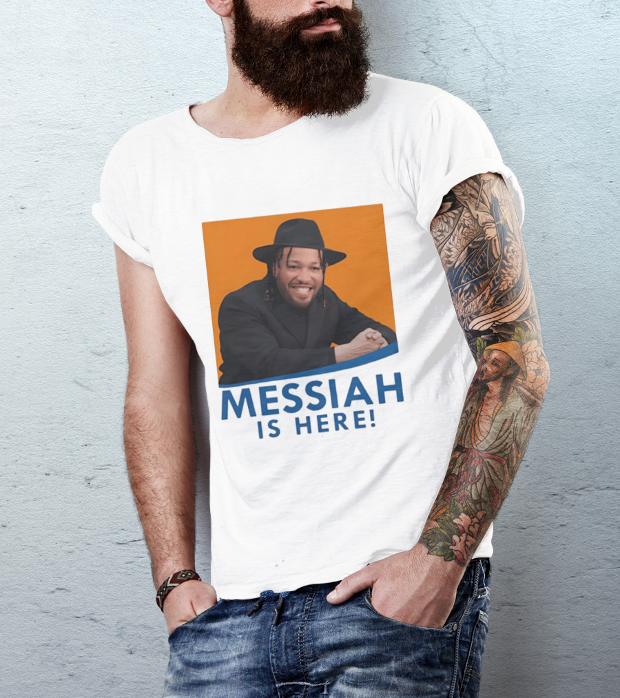 Jalen Brunson Nissim Black New York Knicks Messiah Is Here T-Shirt