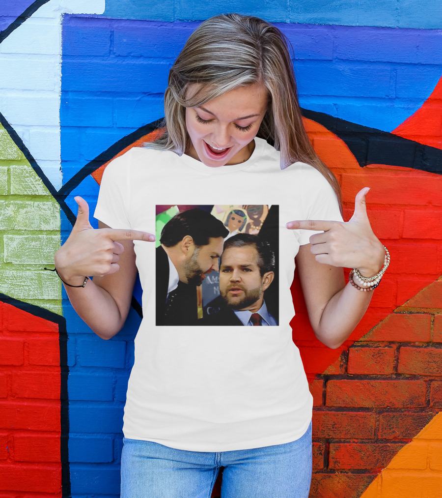 JD Vance And Jerry Falwell Jr Whispering In The American T-Shirt