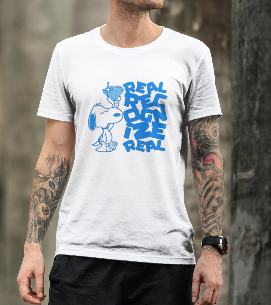 Snoopy Peanuts Real Recognize Real Diamond T-Shirt