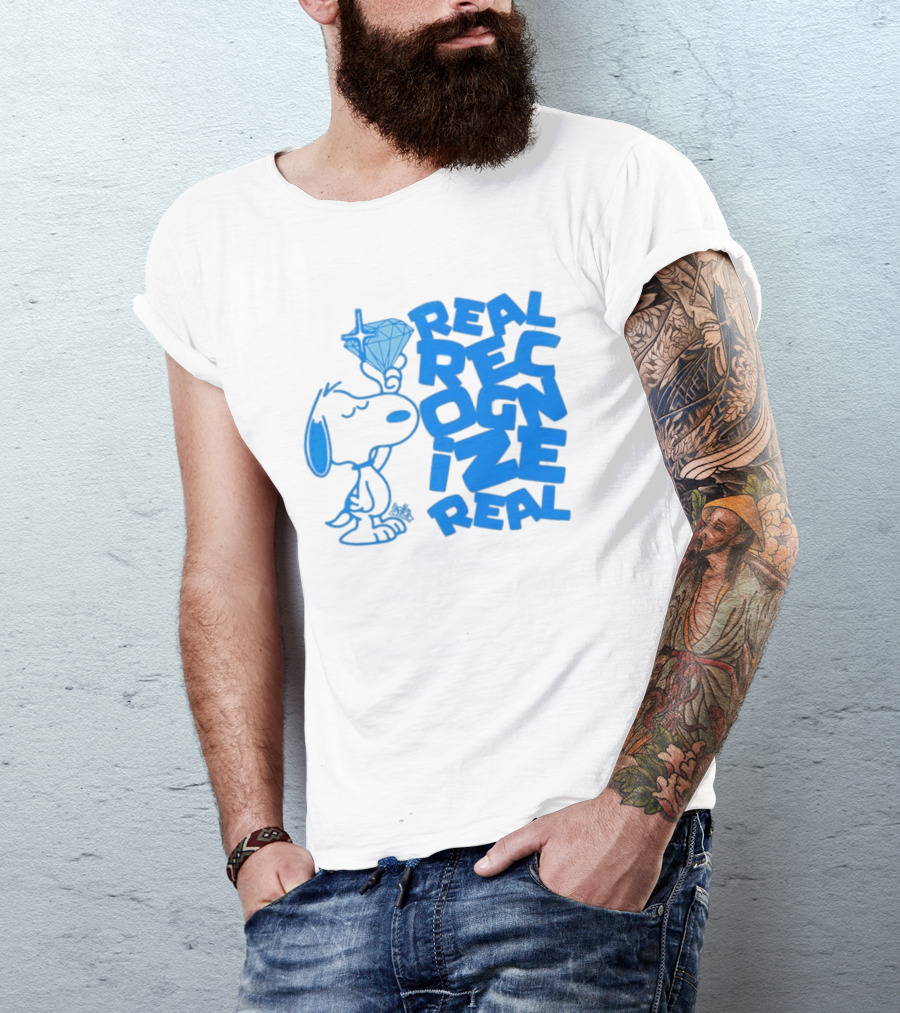 Snoopy Peanuts Real Recognize Real Diamond T-Shirt