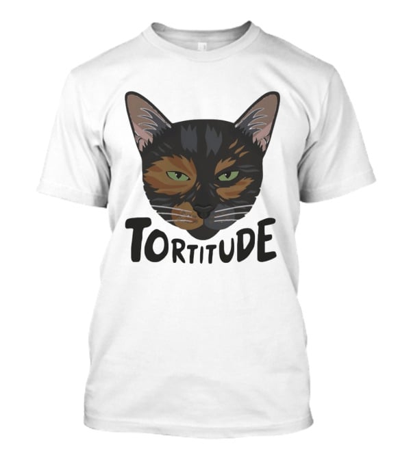 Tortitude Tortoiseshell Cat Face Animal Pet Lover T-Shirt