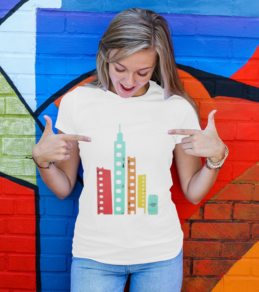 Tribeca Festival Kith 96 Film Reel Skyline New York City Architecture T-Shirt