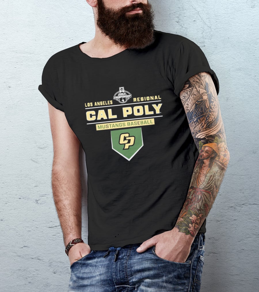 Cal Poly Mustangs Baseball 2026 Los Angeles Regional CP T-Shirt