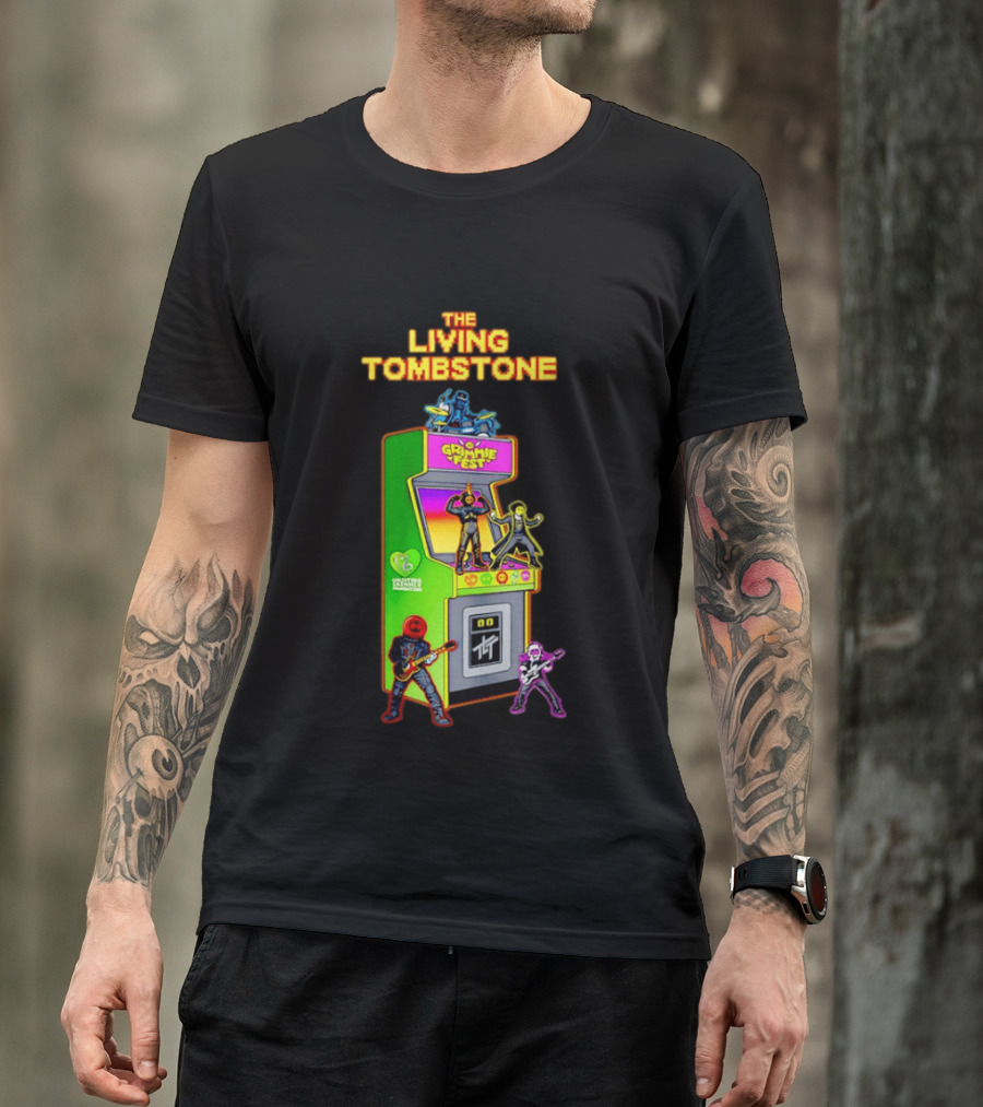 The Living Tombstone Grimmie Fest Christina Grimmie Foundation Arcade Cabinet T-Shirt
