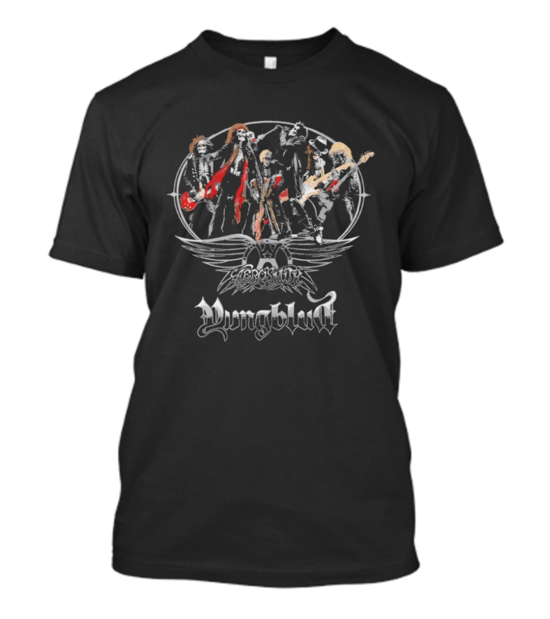 Aerosmith Yungblud Skeleton Band T-Shirt