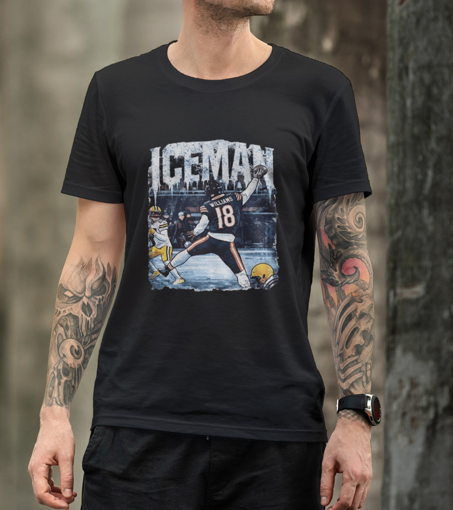 Caleb Williams Iceman Chicago Bears Football Tailgate Game Day Quarterback Action T-Shirt