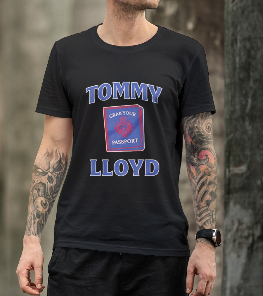 Tommy Lloyd Grab Your Passport Concept T-Shirt