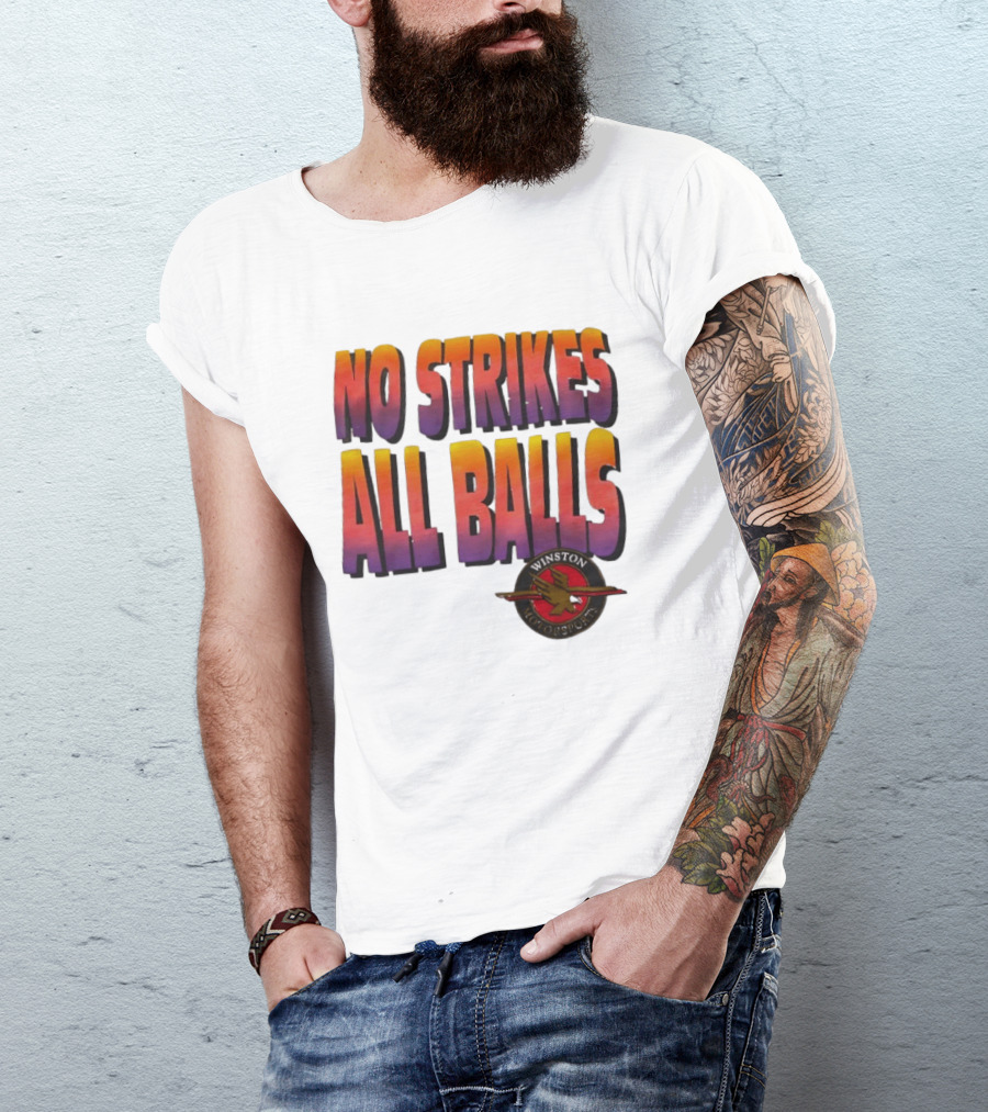 Winston Motorsports No Strikes All Balls T-Shirt