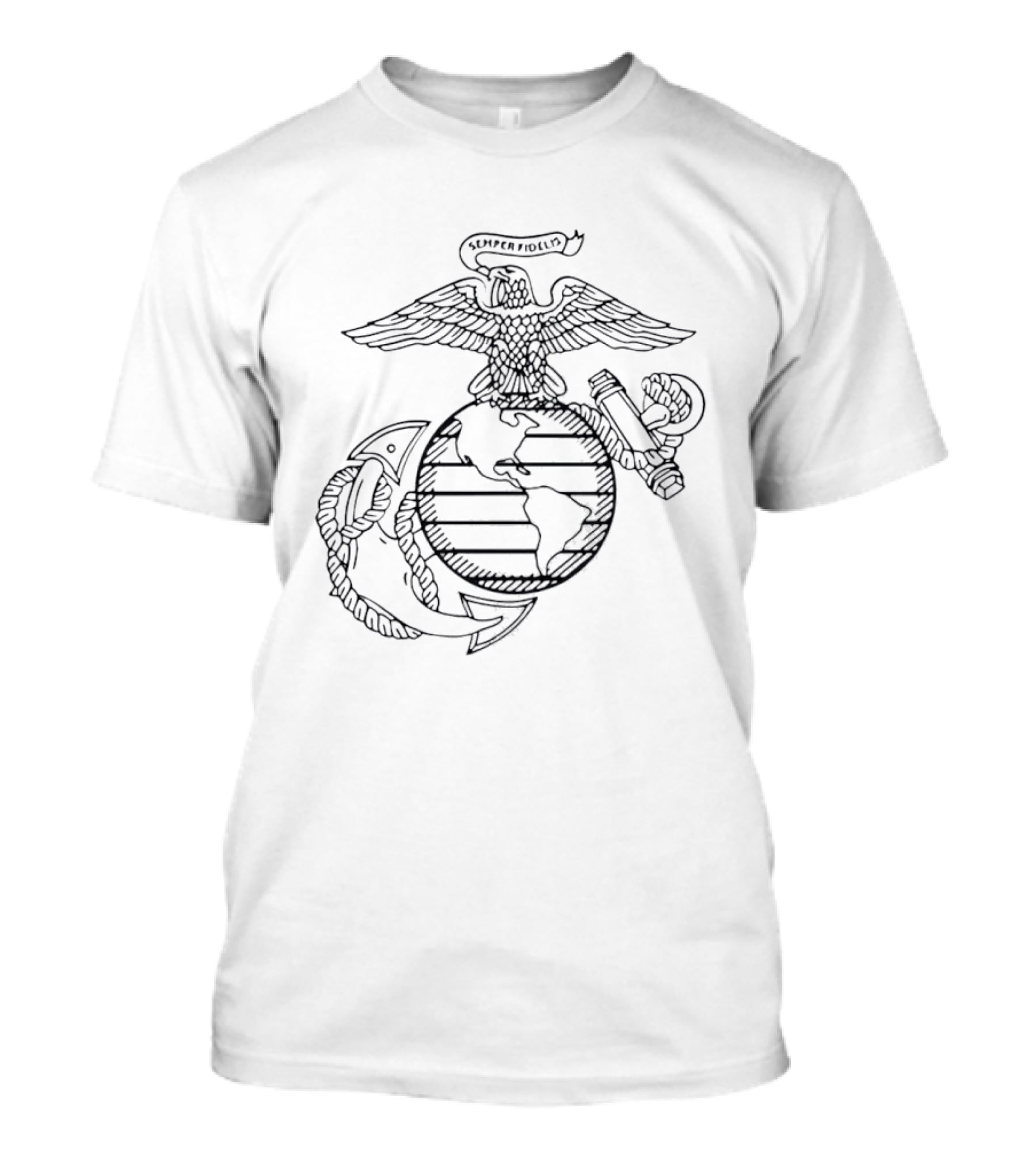 Avatar Jake Sully US Marines Semper Fidelis Eagle Globe And Anchor T-Shirt