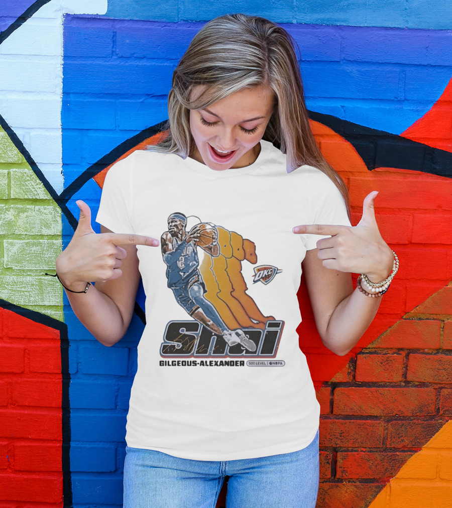 Shai Gilgeous Alexander Oklahoma City Thunder 500 Level NBPA T-Shirt