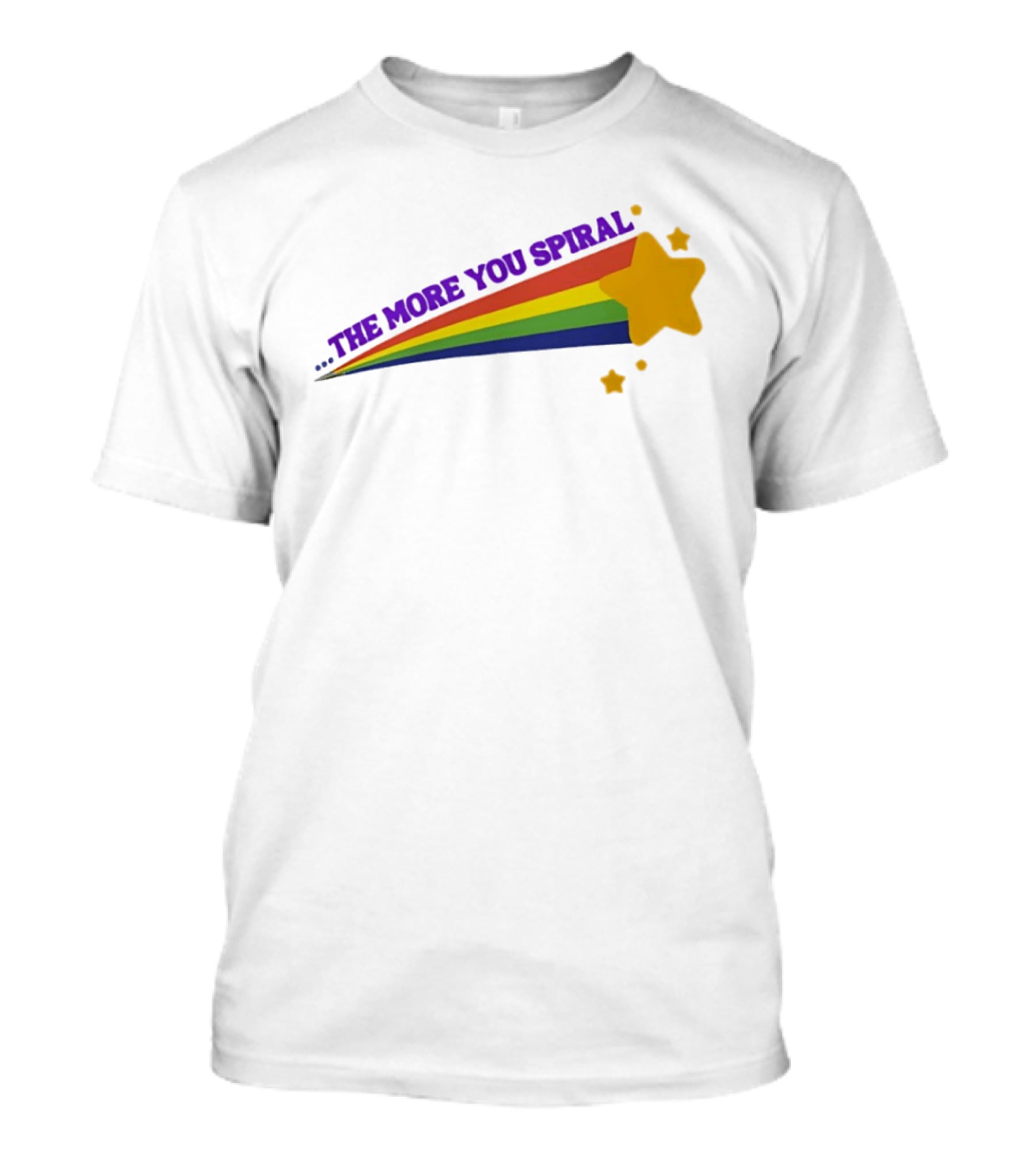 The More You Spiral Star Rainbow T-Shirt