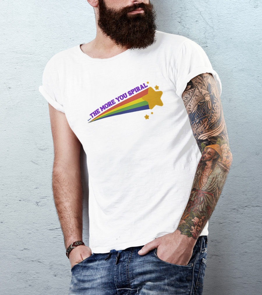 The More You Spiral Star Rainbow T-Shirt