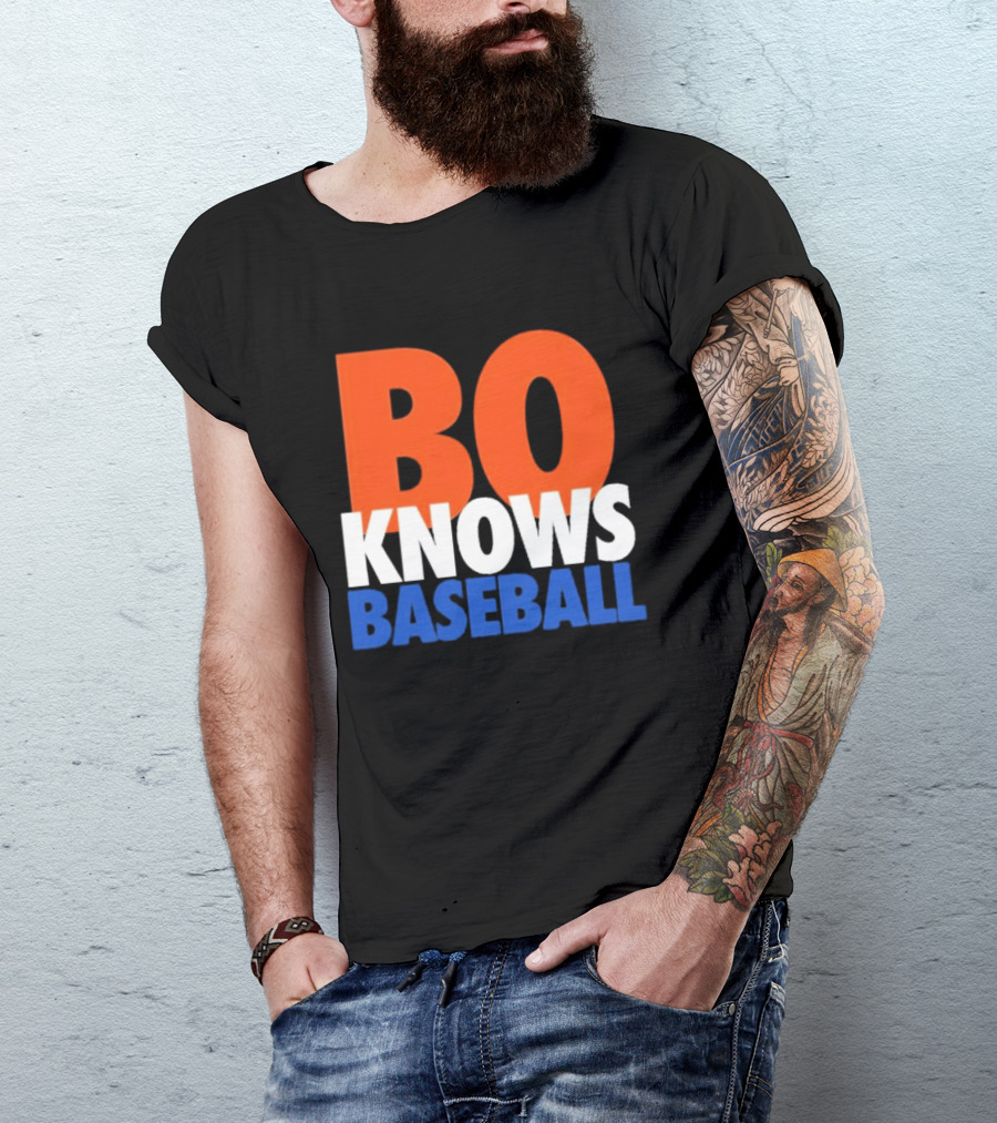 Bo Knows Baseball Retro Sports T-Shirt