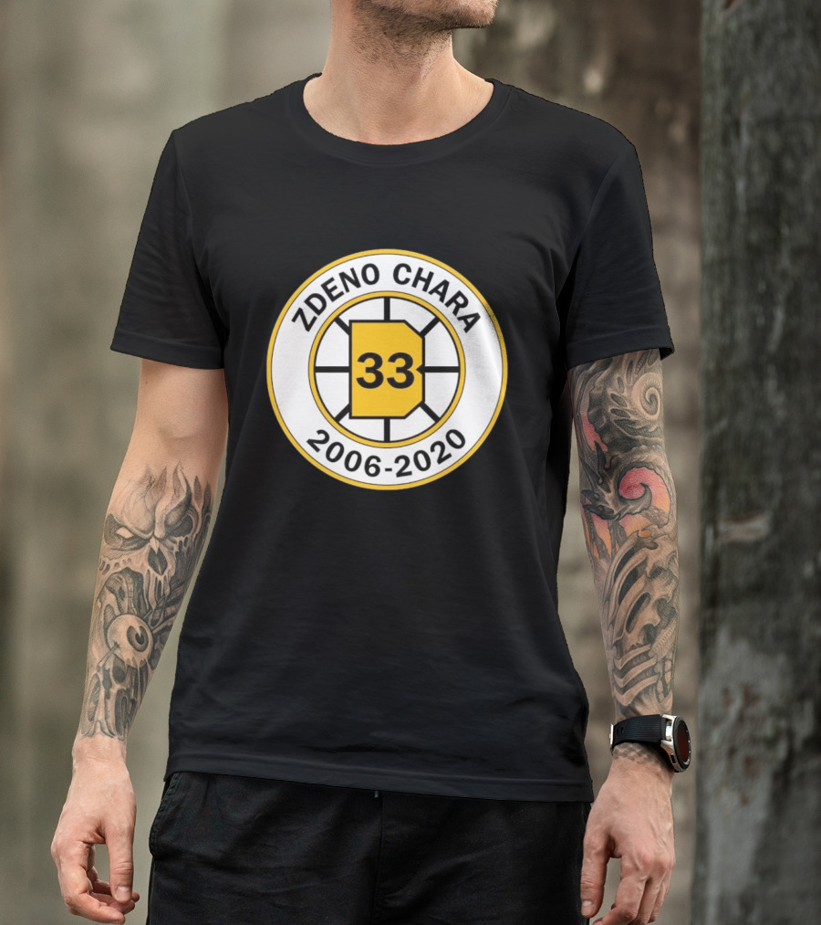 Boston Bruins Zdeno Chára 33 Commemorative 2006 2020 T-Shirt