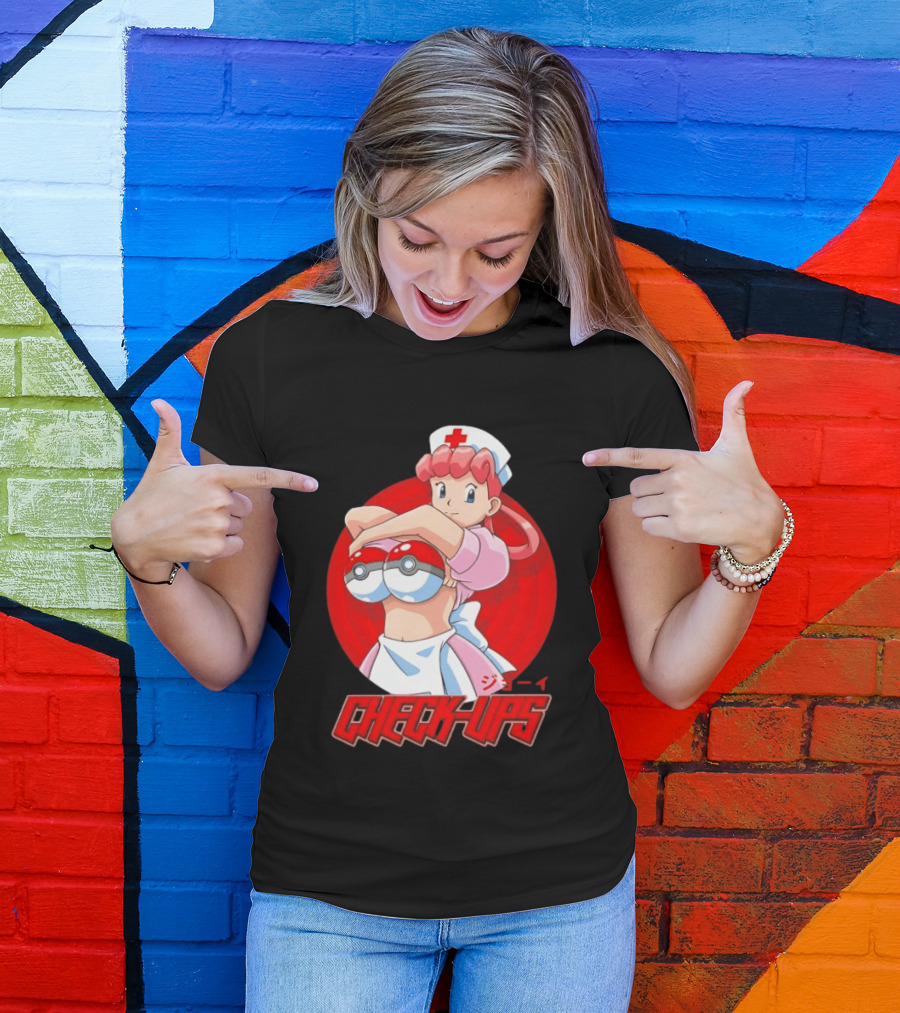 Check Ups Nurse Joy Pokeball Nurse T-Shirt