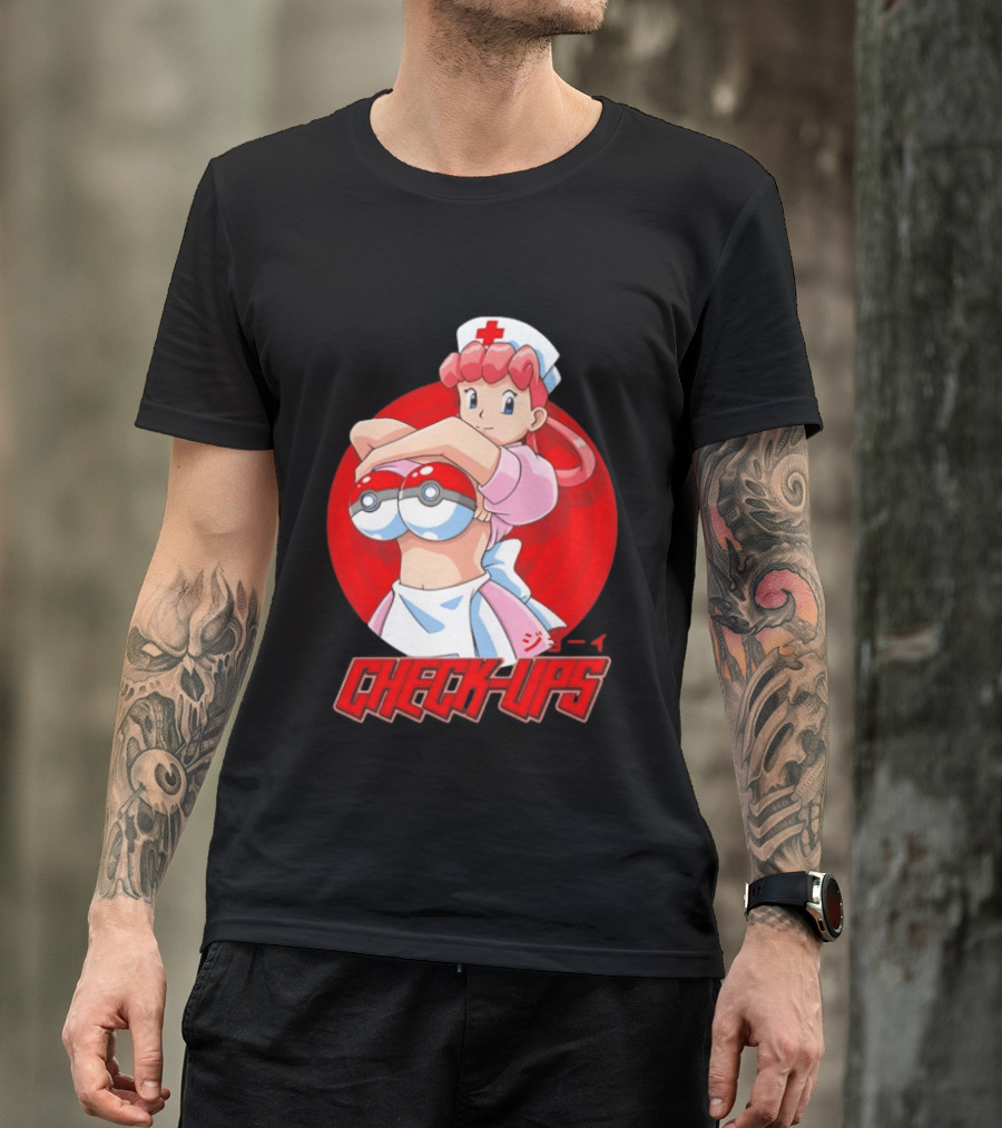 Check Ups Nurse Joy Pokeball Nurse T-Shirt