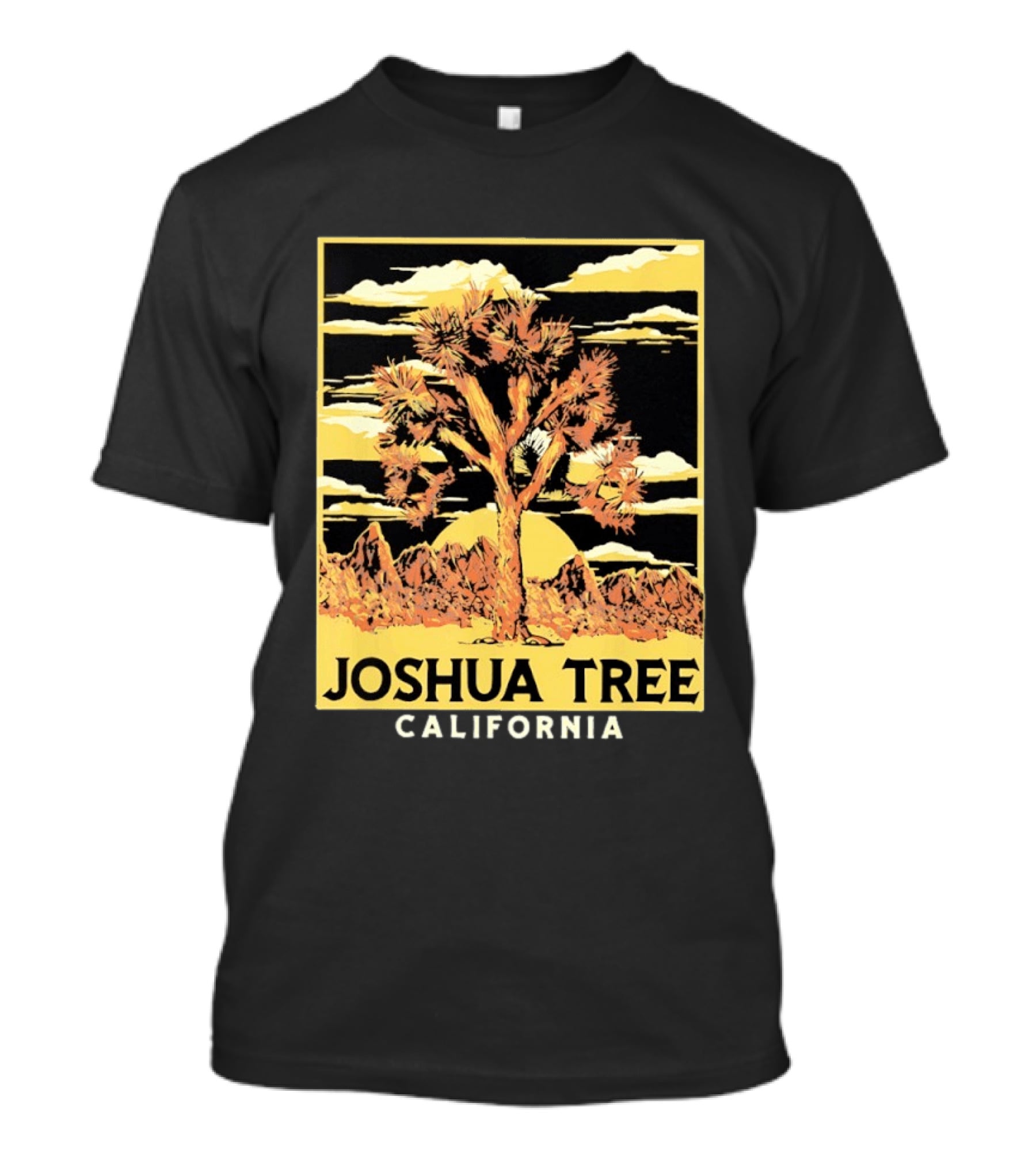Joshua Tree California Desert Sunset Scenery T-Shirt