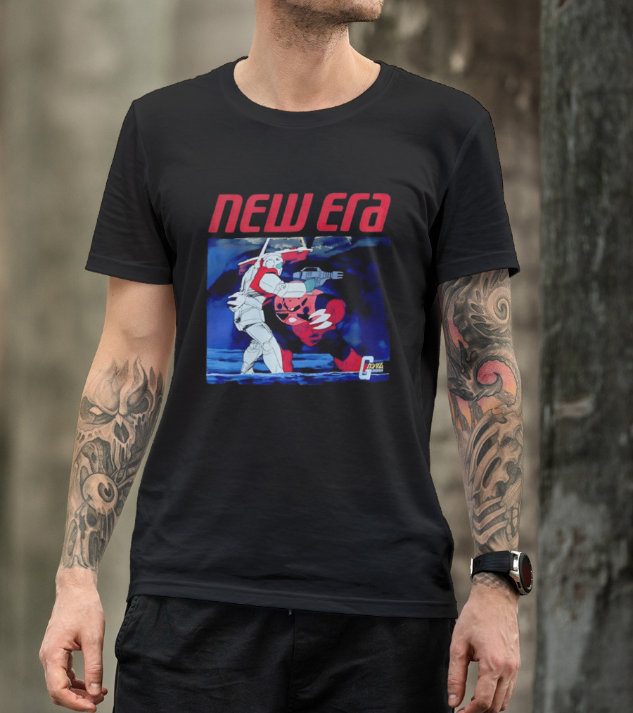 New Era Gundam 1979 Anime Battle Scene T-Shirt